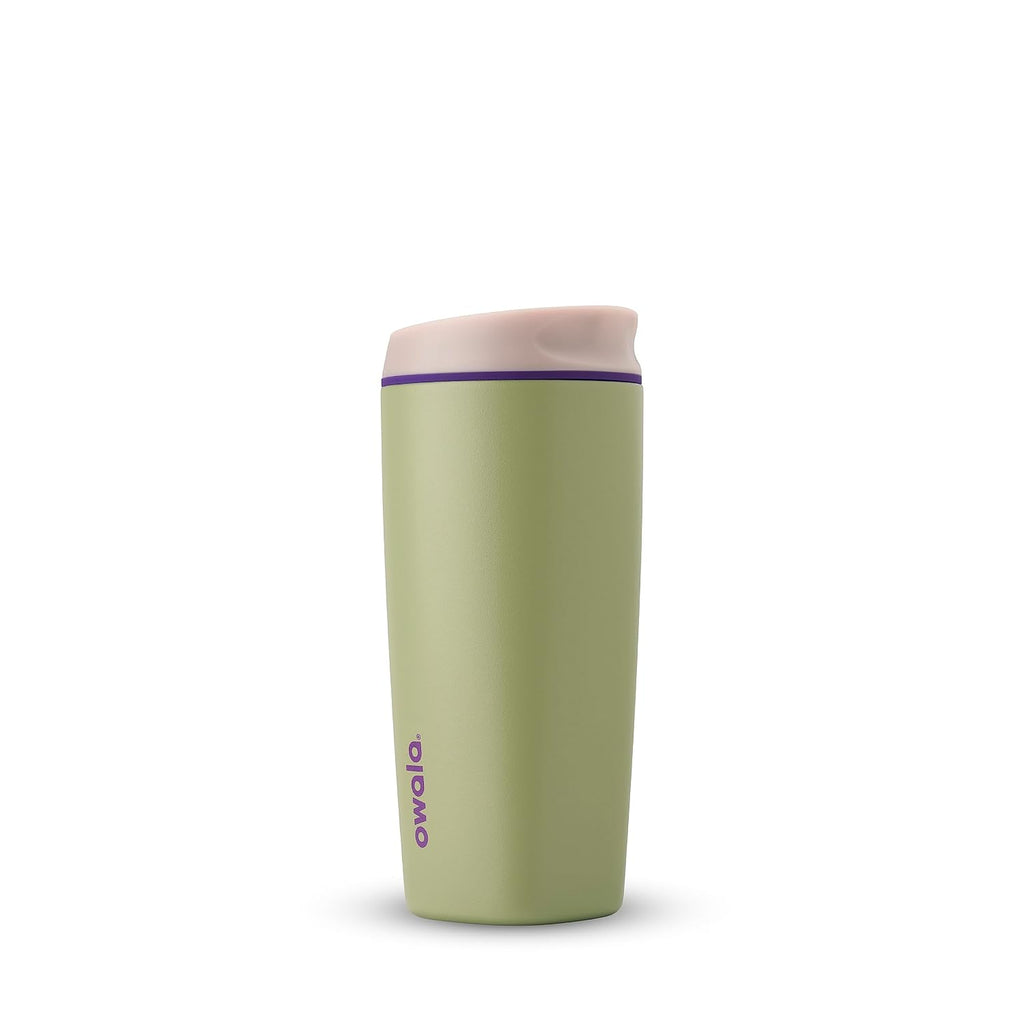 Owala SmoothSip Isolierter Edelstahl-Kaffeebecher, wiederverwendbarer Eiskaffeebecher, Heißkaffee-Reisebecher, BPA-frei, 590 ml, Pink (Watermelon Breeze)