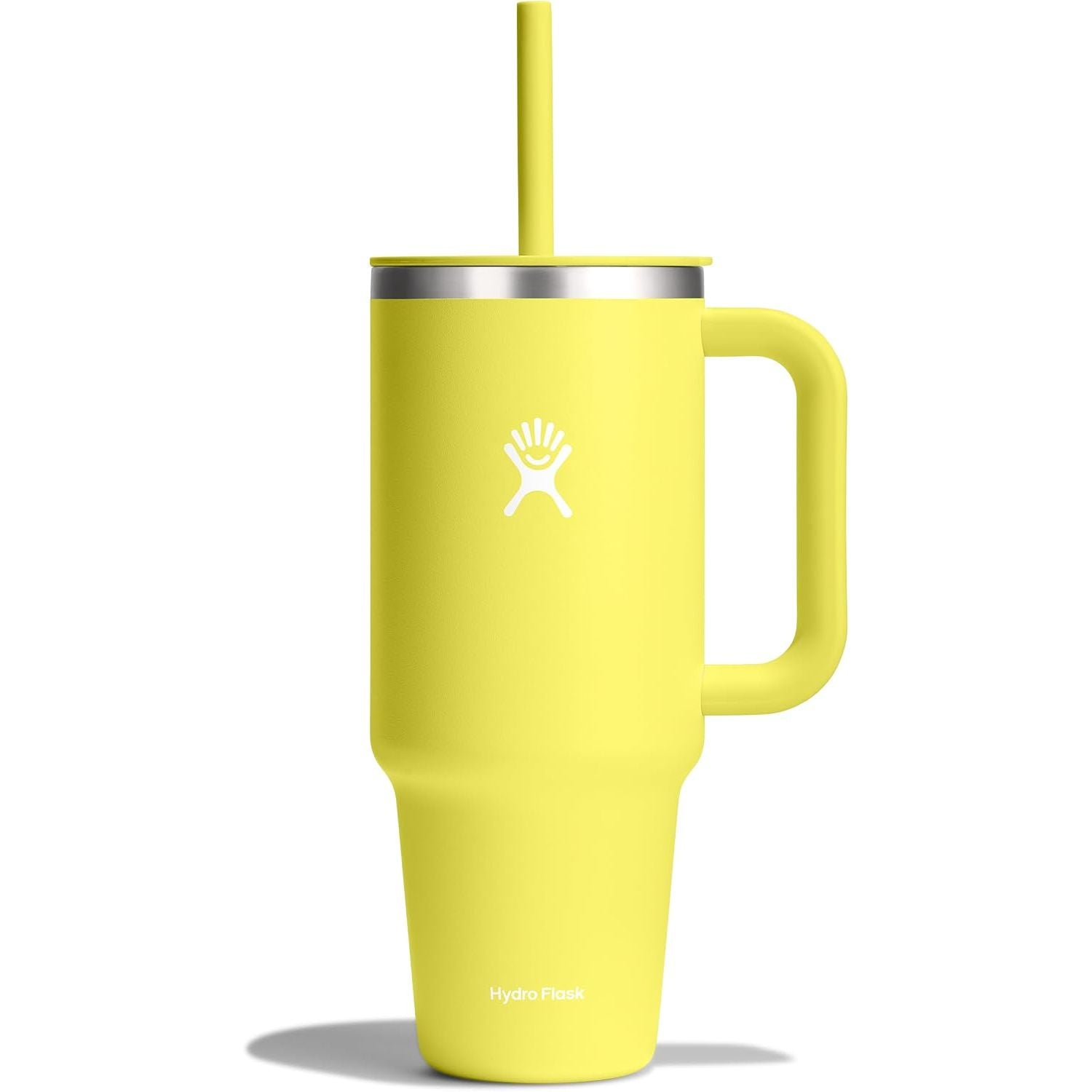 Hydro Flask Travel Tumbler mit Griff, Deckel und Trinkhalm – Isolierter Edelstahl, 40 Oz Trillium