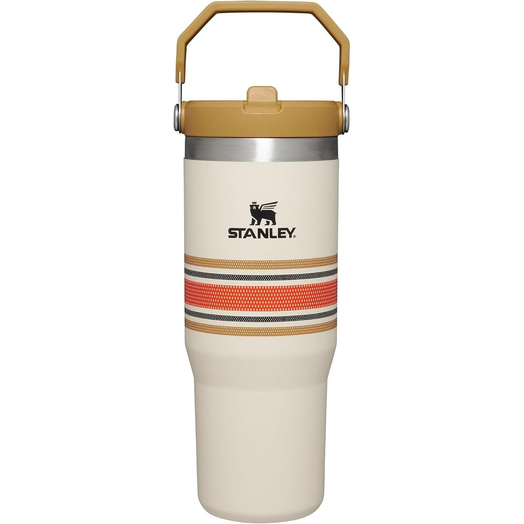 STANLEY IceFlow 2.0 Flip Straw Tumbler mit Griff 887 ml | Drehverschluss und Klappstrohhalm | Auslaufsichere Wasserflasche | Isolierter Edelstahl | BPA-frei | Rose Quarz 2.0