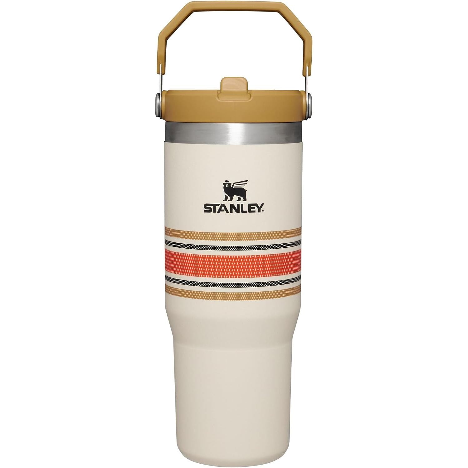 STANLEY IceFlow 2.0 Flip Straw Tumbler mit Griff 887 ml | Drehverschluss und Klappstrohhalm | Auslaufsichere Wasserflasche | Isolierter Edelstahl | BPA-frei | Rose Quarz 2.0