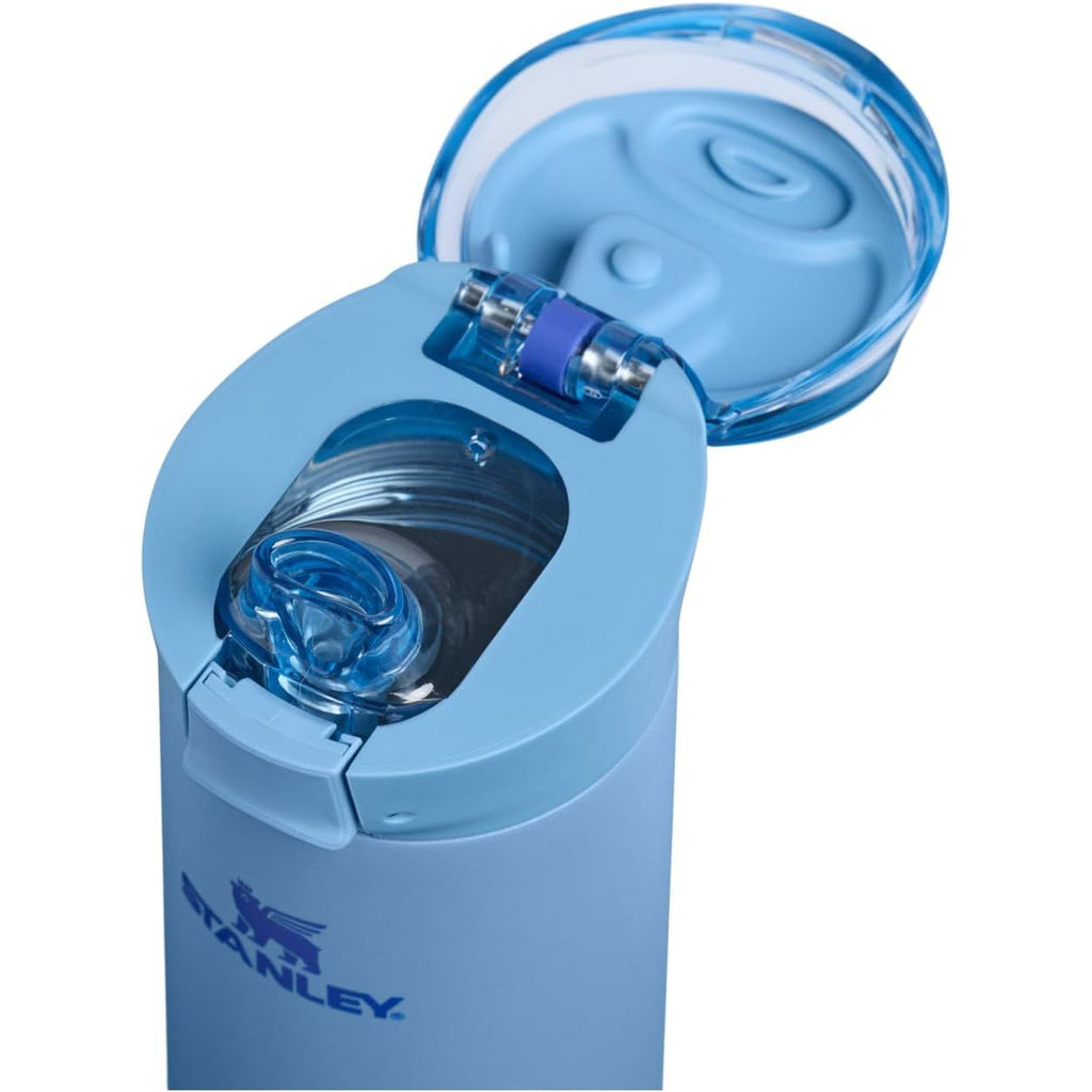 STANLEY Flowstate Spring Flasche | Auslaufsichere Trinkflasche mit Trageschlaufe & aufklappbarem Verschluss mit Verriegelung | Isolierter Edelstahl | Passt in die meisten Becherhalter | BPA-frei | 590 ml | Blue Sky