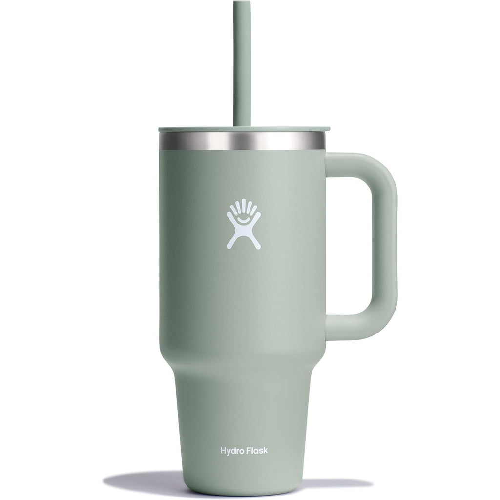 Hydro Flask Travel Tumbler mit Griff, Deckel und Trinkhalm – Isolierter Edelstahl, 40 Oz Trillium