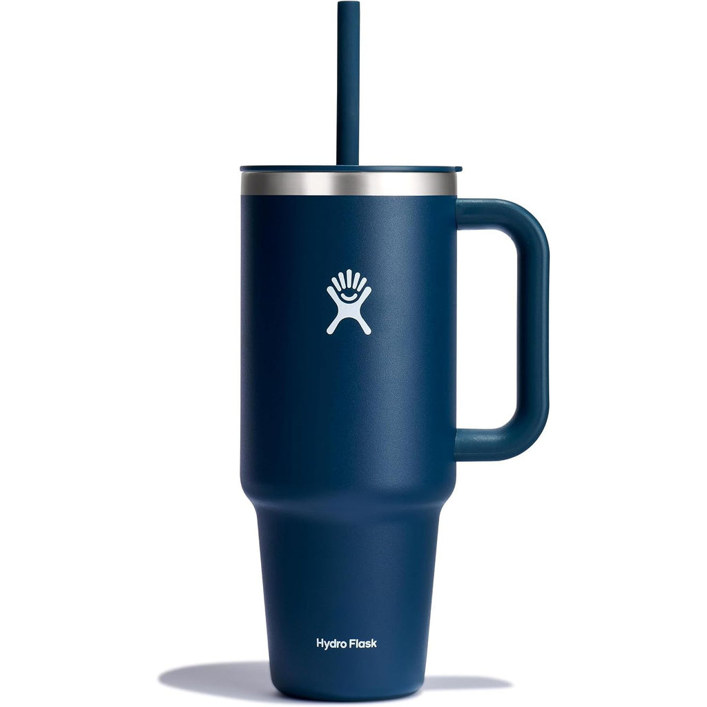 Hydro Flask Travel Tumbler mit Griff, Deckel und Trinkhalm – Isolierter Edelstahl, 40 Oz Trillium