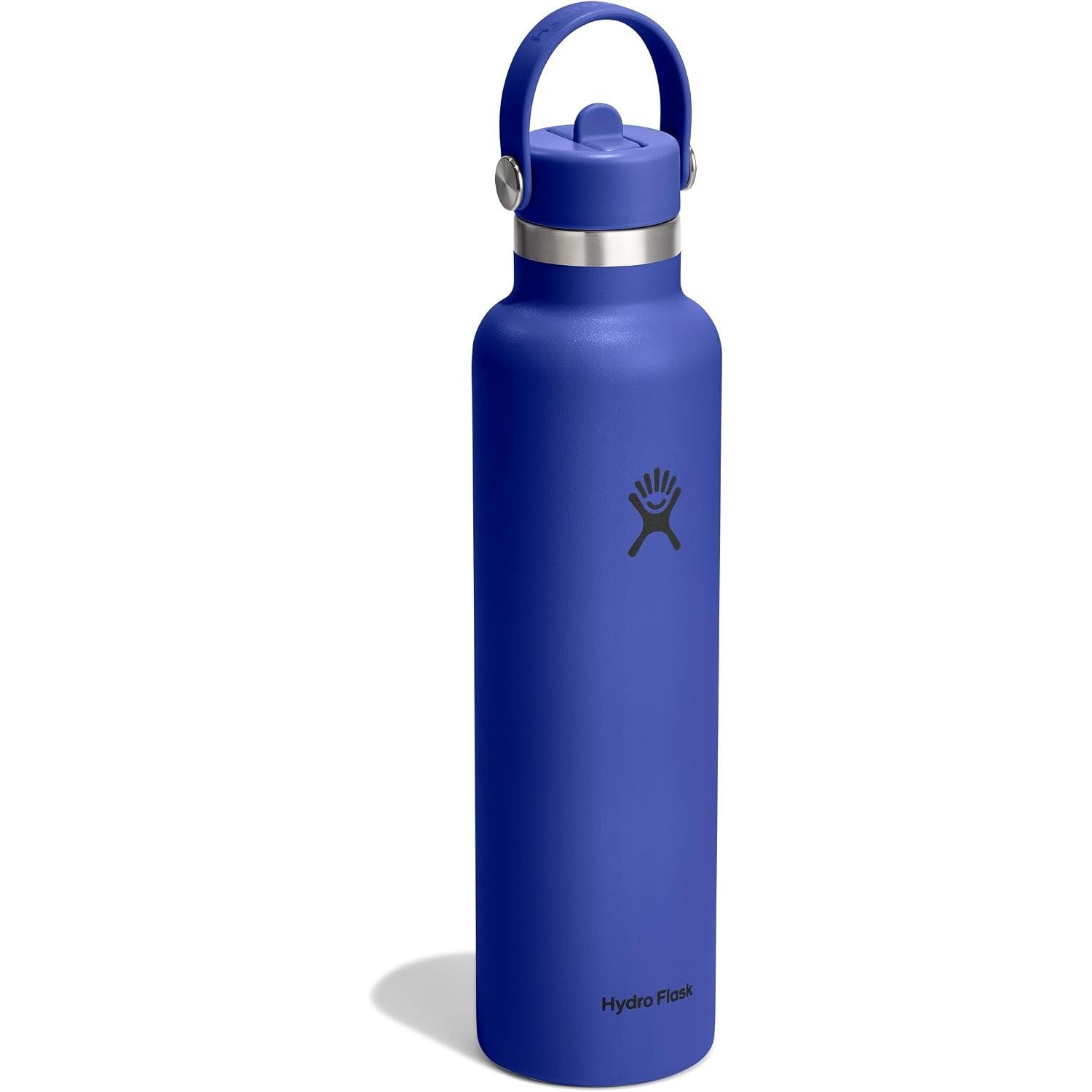 Hydro Flask Wasserflasche – isolierter Edelstahl – Strohhalmverschluss, auslaufsicher, tropfsicher in 24 Oz Capri Blue