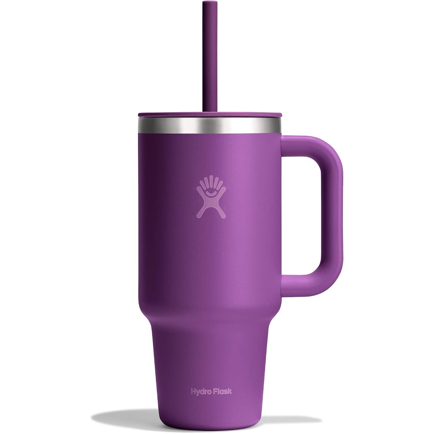 Hydro Flask Travel Tumbler mit Griff, Deckel und Trinkhalm – Isolierter Edelstahl, 40 Oz Trillium