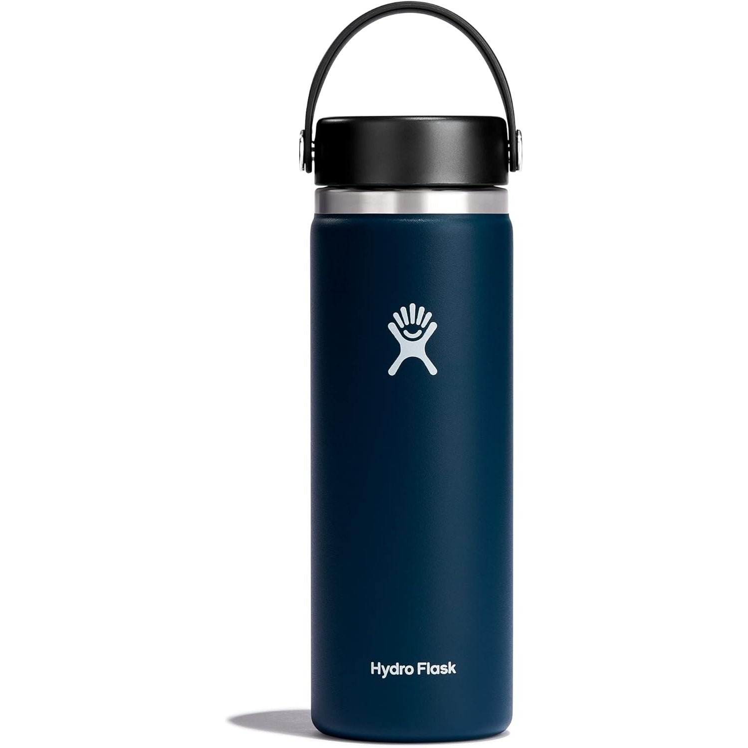 Hydro Flask Wasserflasche – isolierter Edelstahl – Weithals-Flex-Deckel, auslaufsicher, tropffrei und wiederbefüllbar, 590 ml Harbor Blue