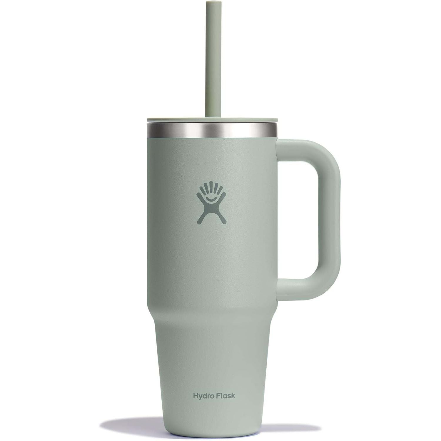 Hydro Flask Travel Tumbler mit Griff, Deckel und Trinkhalm – Isolierter Edelstahl, 40 Oz Trillium