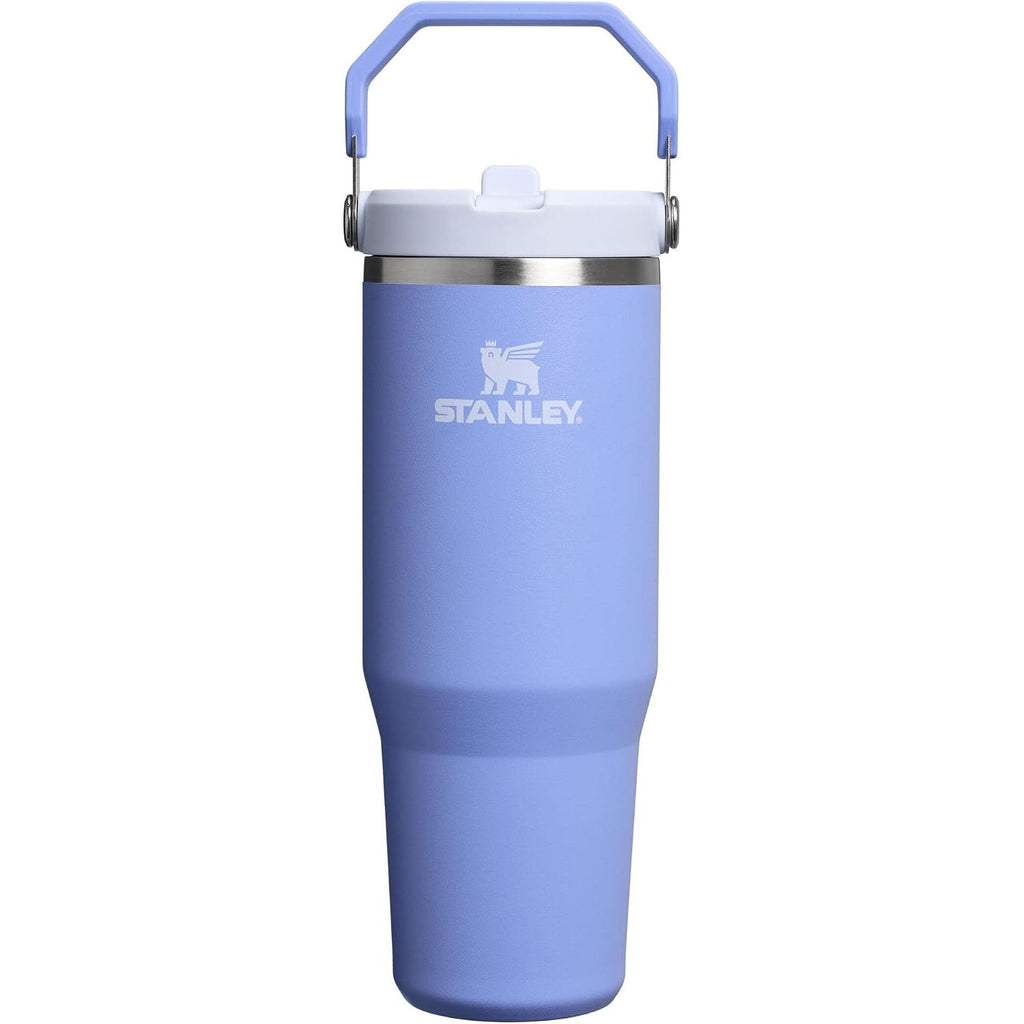 STANLEY IceFlow 2.0 Flip Straw Tumbler mit Griff 887 ml | Drehverschluss und Klappstrohhalm | Auslaufsichere Wasserflasche | Isolierter Edelstahl | BPA-frei | Rose Quarz 2.0