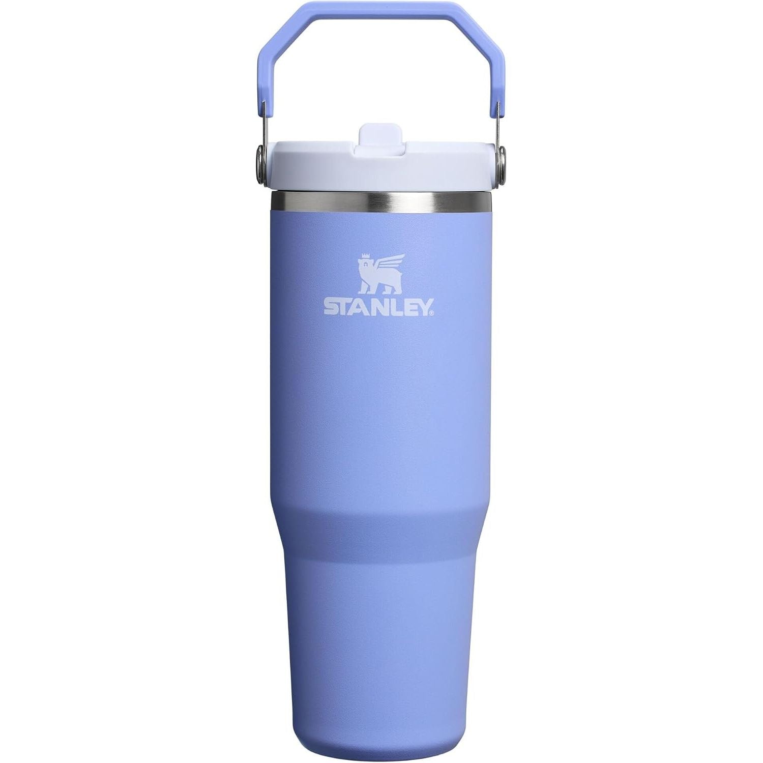STANLEY IceFlow 2.0 Flip Straw Tumbler mit Griff 887 ml | Drehverschluss und Klappstrohhalm | Auslaufsichere Wasserflasche | Isolierter Edelstahl | BPA-frei | Rose Quarz 2.0