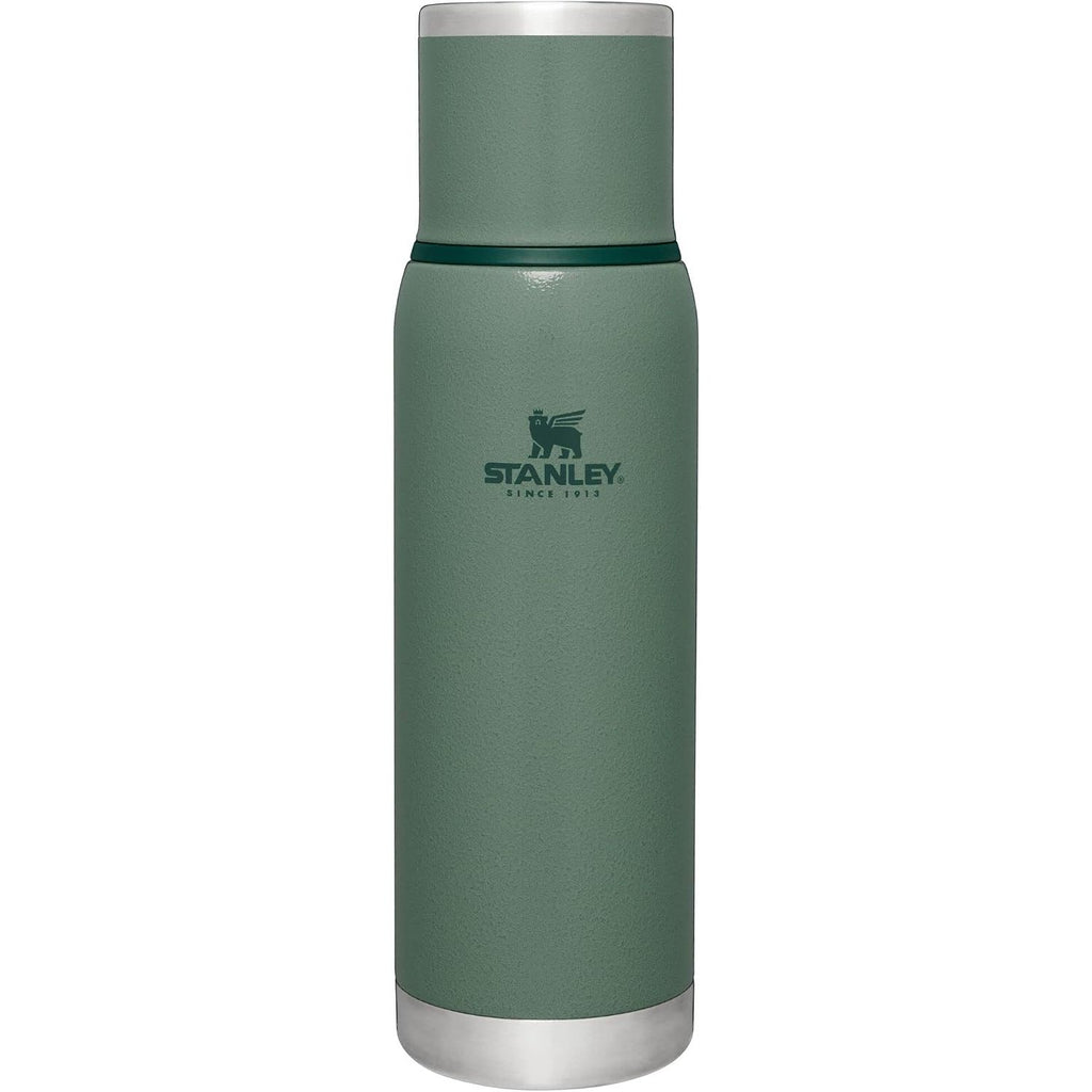 Stanley Adventure-To-Go Vakuumflasche 1,1 l | Weithals mit auslaufsicherem Tassendeckel | Hält Getränke heiß oder kalt | Kompakt für Reisen | Isolierte Edelstahl-Thermflasche | BPA-frei | Spring Green