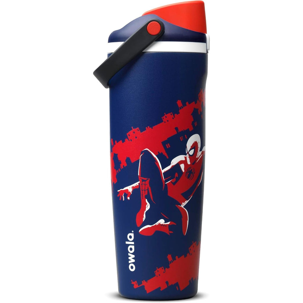 Owala Star Wars FreeSip Sway Isolierte Edelstahl-Trinkflasche mit Zwei-Wege-Ausguss, integriertem Strohhalm und Tragegriff, ideal für Reisen, Schule und Sport, 887 ml, BPA-frei, auslaufsicher, Darth Vader