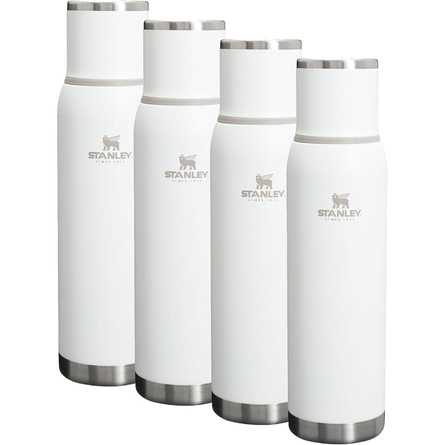 Stanley Adventure-To-Go Vakuumflasche 1,1 l | Weithals mit auslaufsicherem Tassendeckel | Hält Getränke heiß oder kalt | Kompakt für Reisen | Isolierte Edelstahl-Thermflasche | BPA-frei | Spring Green