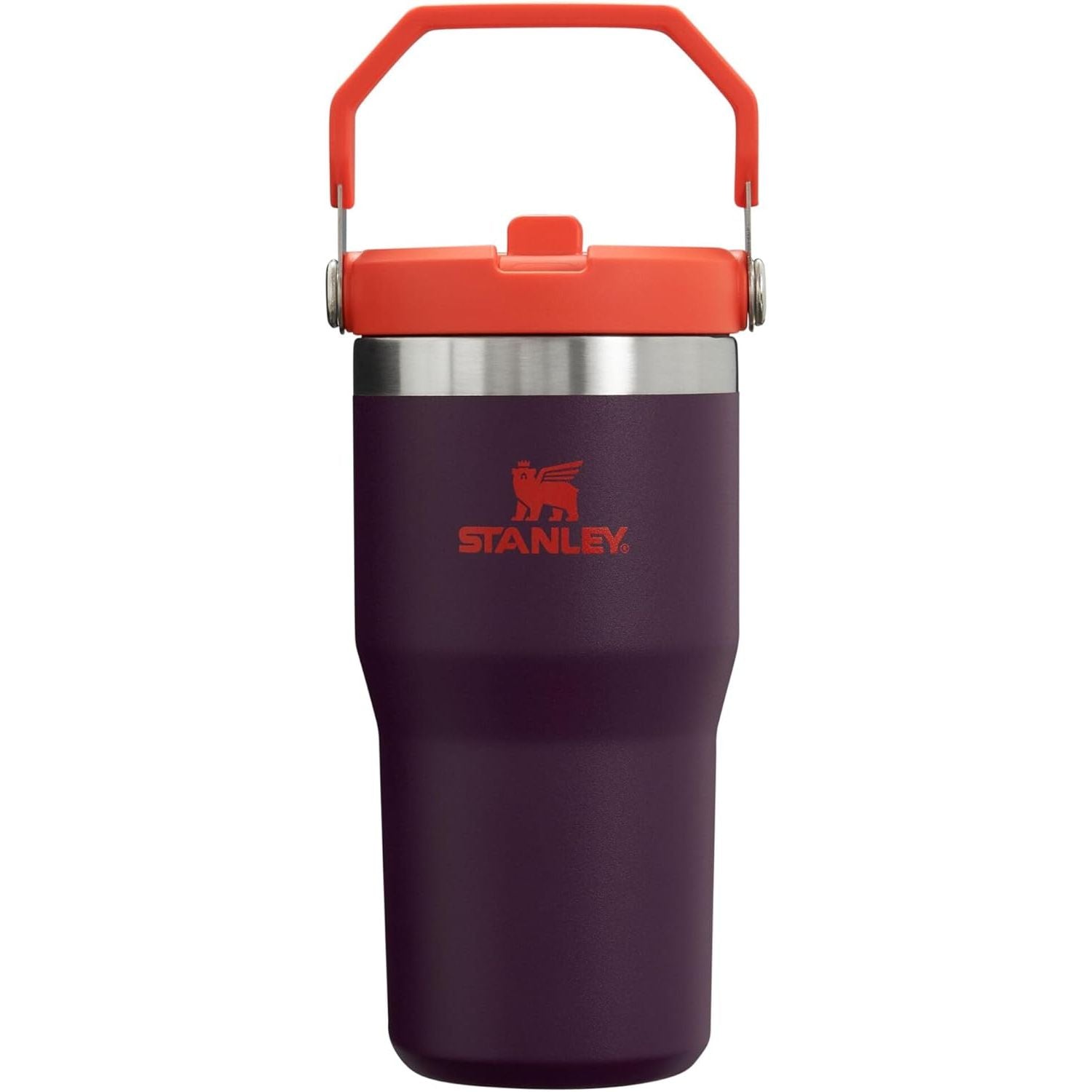 STANLEY IceFlow 2.0 Flip Straw Tumbler mit Griff 887 ml | Drehverschluss und Klappstrohhalm | Auslaufsichere Wasserflasche | Isolierter Edelstahl | BPA-frei | Rose Quarz 2.0