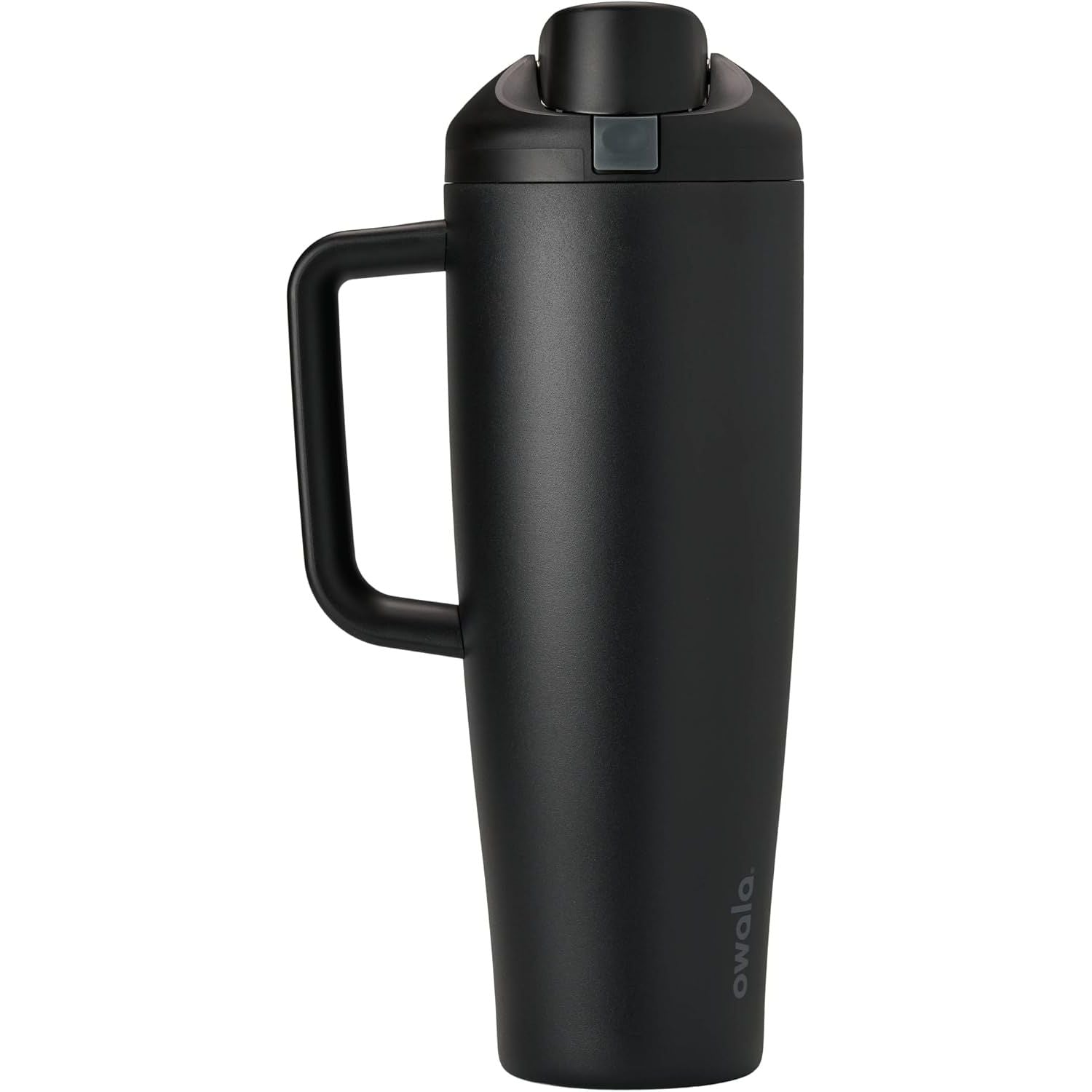 Owala FreeSip Tumbler Isolierte Edelstahl-Trinkflasche mit integriertem Strohhalm und seitlichem Griff, für Reisen, Arbeit, Schule und Sport, 40oz, BPA-frei, auslaufsicher, Angel Food Cake