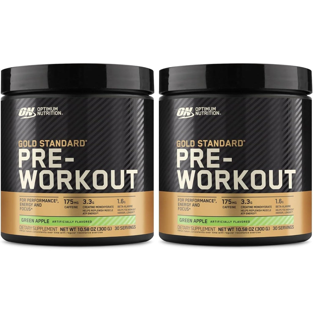Optimum Nutrition Gold Standard Pre-Workout,Vitamin D for Immune Support,with Creatine,Beta-Alanine,and Caffeine for Energy,Keto Friendly,Watermelon Candy,30 Servings (Packaging May Vary),(Pack of 2)