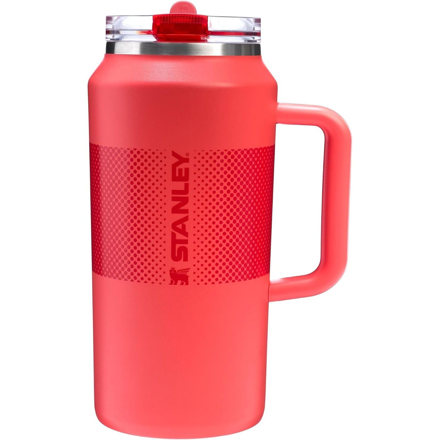 STANLEY Quencher ProTour Flip Straw Tumbler mit auslaufsicherem Deckel 1,2 Liter | Integrierter Strohhalm und Griff | Passt in Becherhalter für Reisen | Isolierter Edelstahlbecher | BPA-frei | Rosenquarz