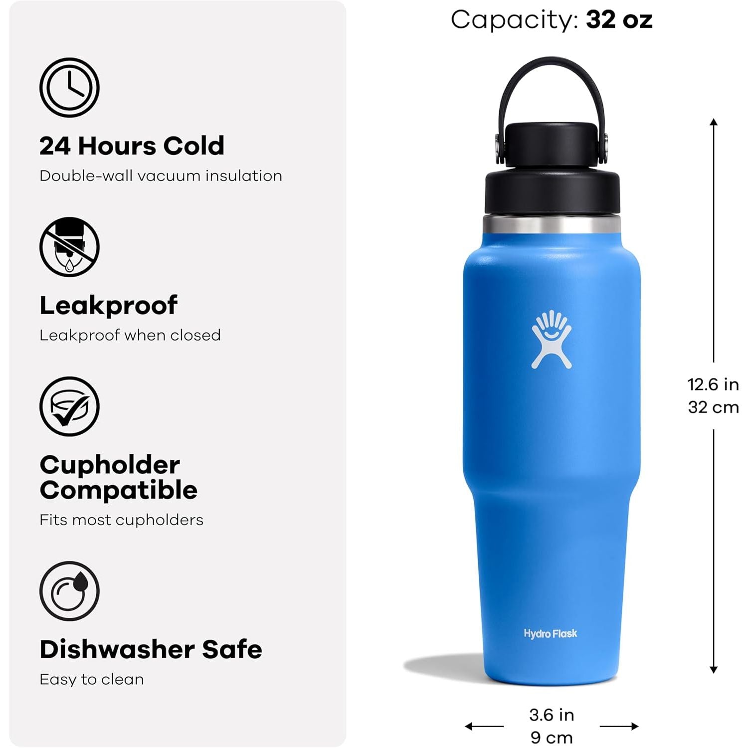 Hydro Flask 32 Oz Wide Flex Chug Cap Reiseflasche Weiß