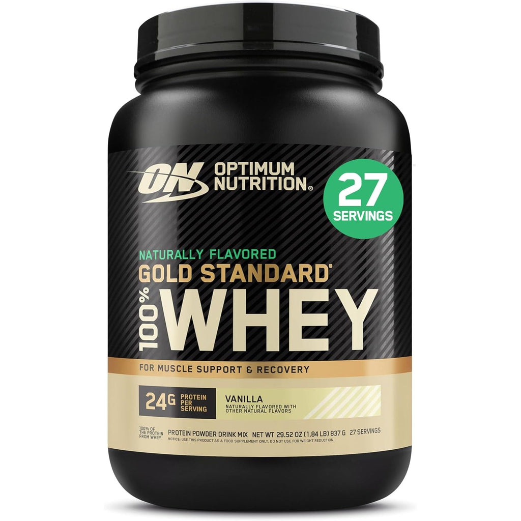 Optimum Nutrition Gold Standard 100% Whey Protein Powder, Vanilla Ice Cream, 2 Pound (Packaging May Vary) (Pack of 6)