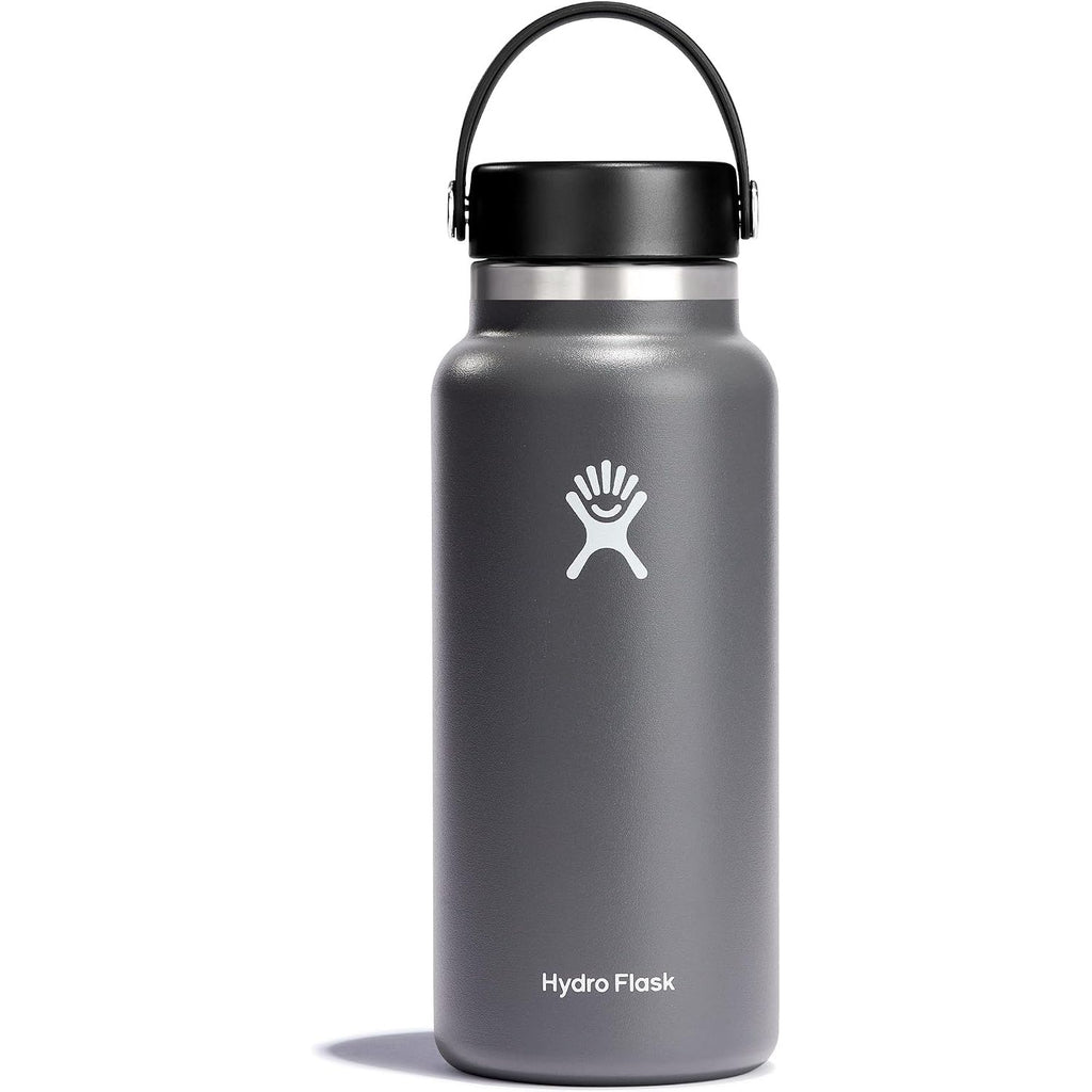 Hydro Flask Wasserflasche – isolierter Edelstahl – Weithals-Flex-Deckel, auslaufsicher, tropffrei und wiederbefüllbar, 590 ml Harbor Blue