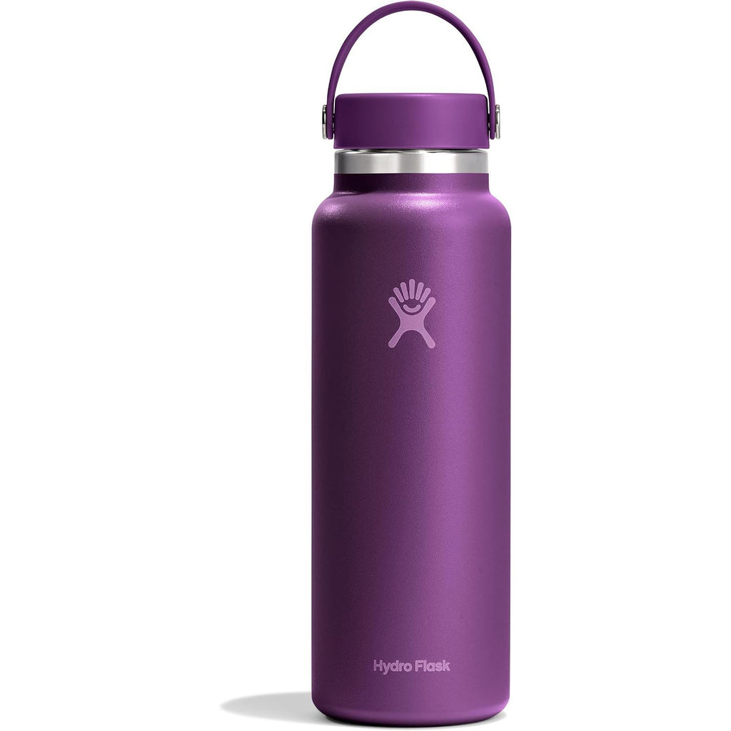Hydro Flask Wasserflasche – isolierter Edelstahl – Weithals-Flex-Deckel, auslaufsicher, tropffrei und wiederbefüllbar, 590 ml Harbor Blue