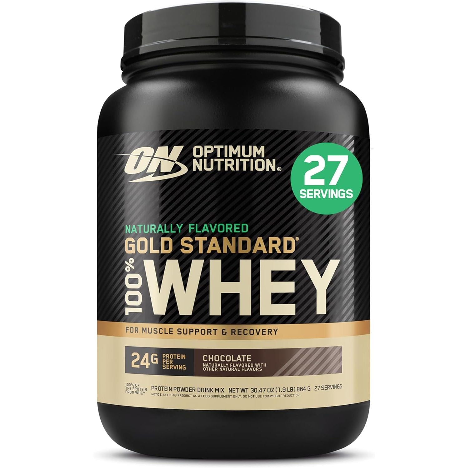 Optimum Nutrition Gold Standard 100% Whey Protein Powder, Vanilla Ice Cream, 2 Pound (Packaging May Vary) (Pack of 6)