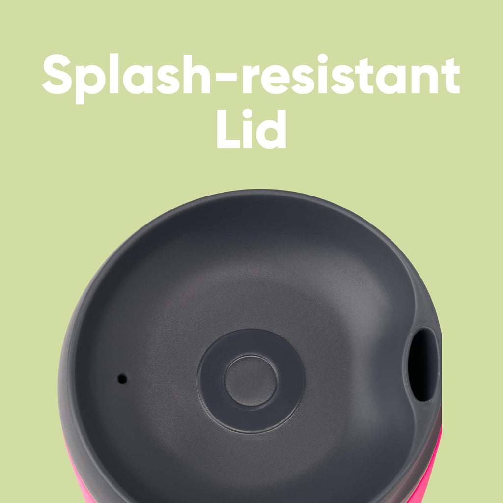Owala SmoothSip Isolierter Edelstahl-Kaffeebecher, wiederverwendbarer Eiskaffeebecher, Heißkaffee-Reisebecher, BPA-frei, 590 ml, Pink (Watermelon Breeze)