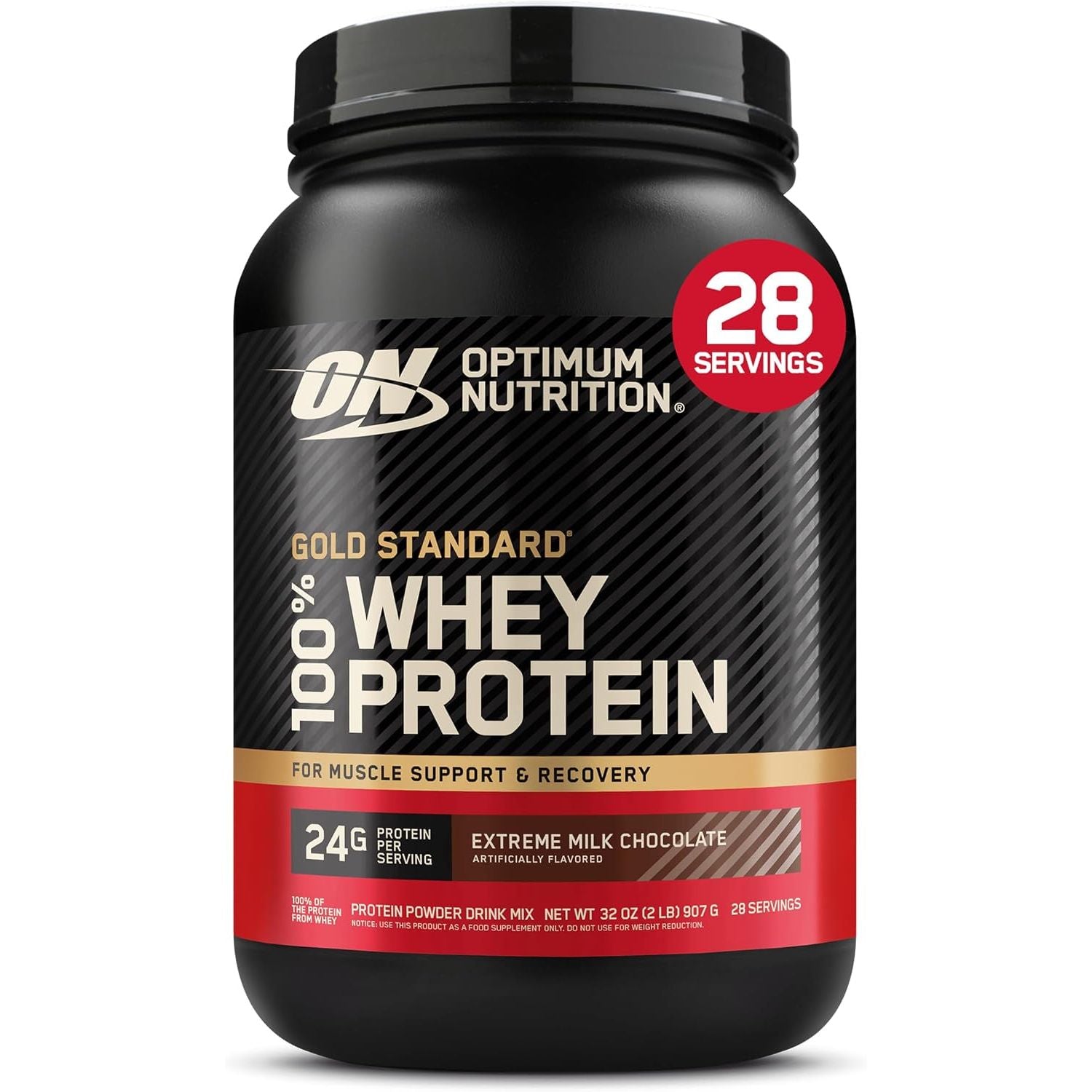 Optimum Nutrition Gold Standard 100% Whey Protein Powder, Vanilla Ice Cream, 2 Pound (Packaging May Vary) (Pack of 6)
