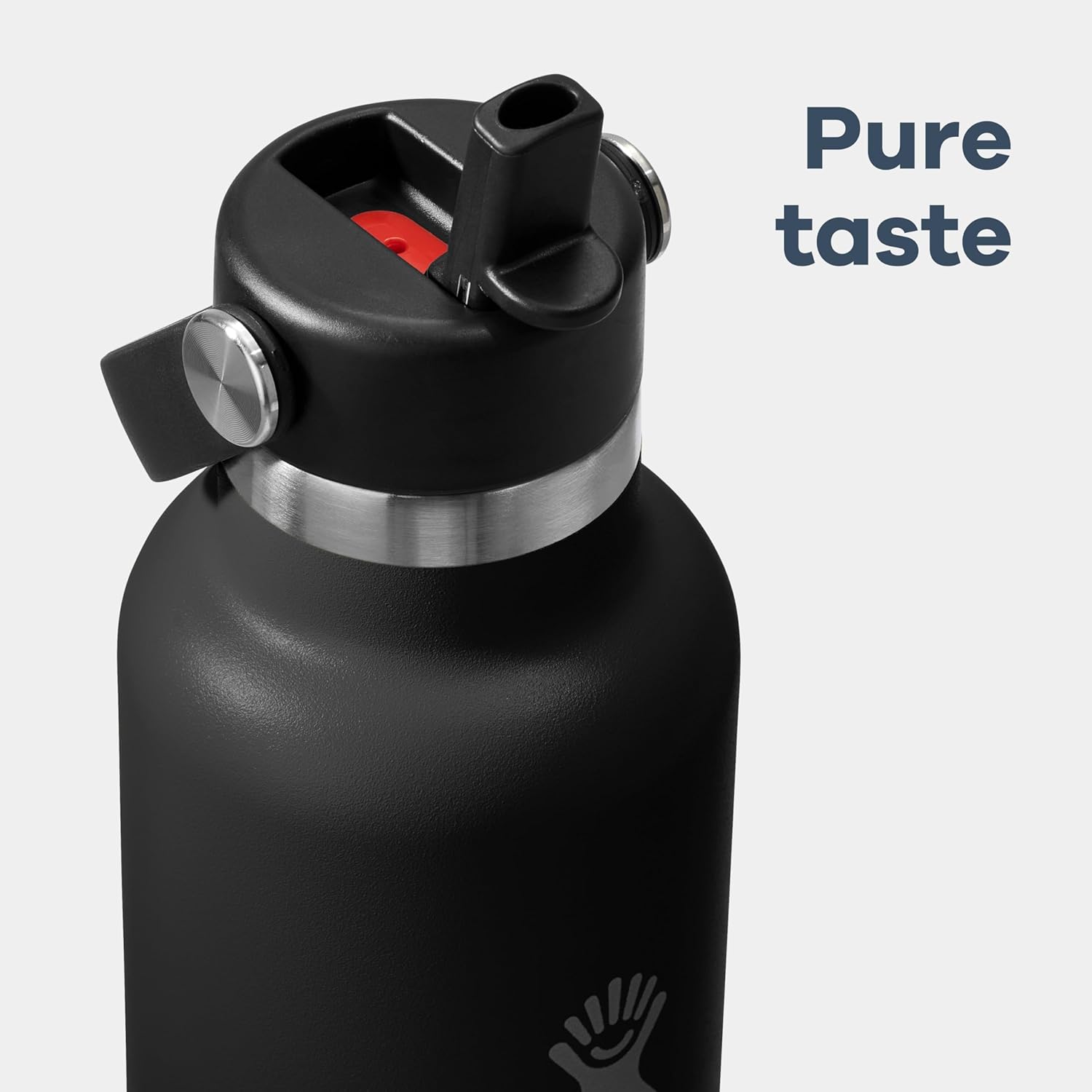 Hydro Flask Wasserflasche – isolierter Edelstahl – Strohhalmverschluss, auslaufsicher, tropfsicher in 24 Oz Capri Blue