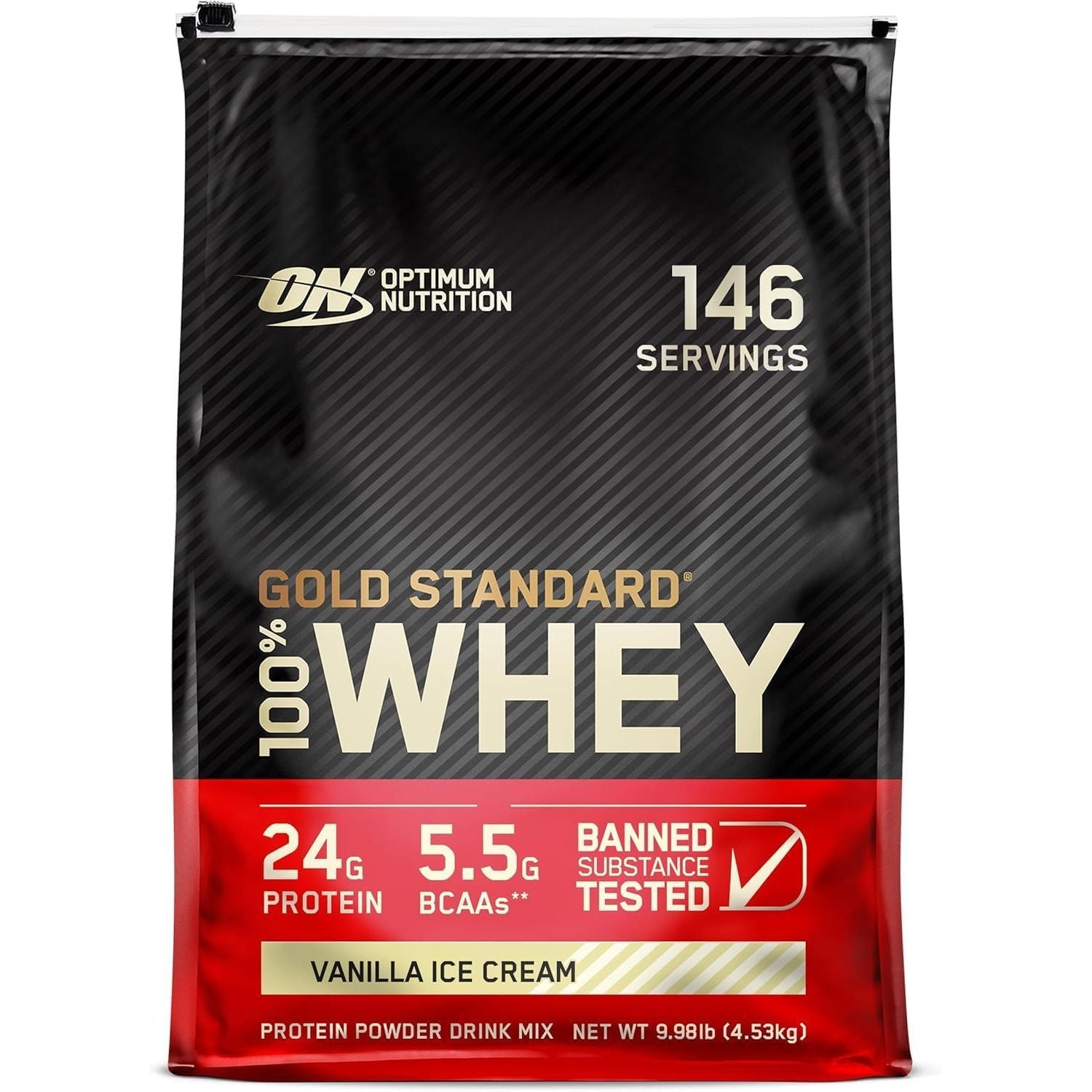 Optimum Nutrition 100 % Whey Chocolate Gold Standrad, 5.64 Pound