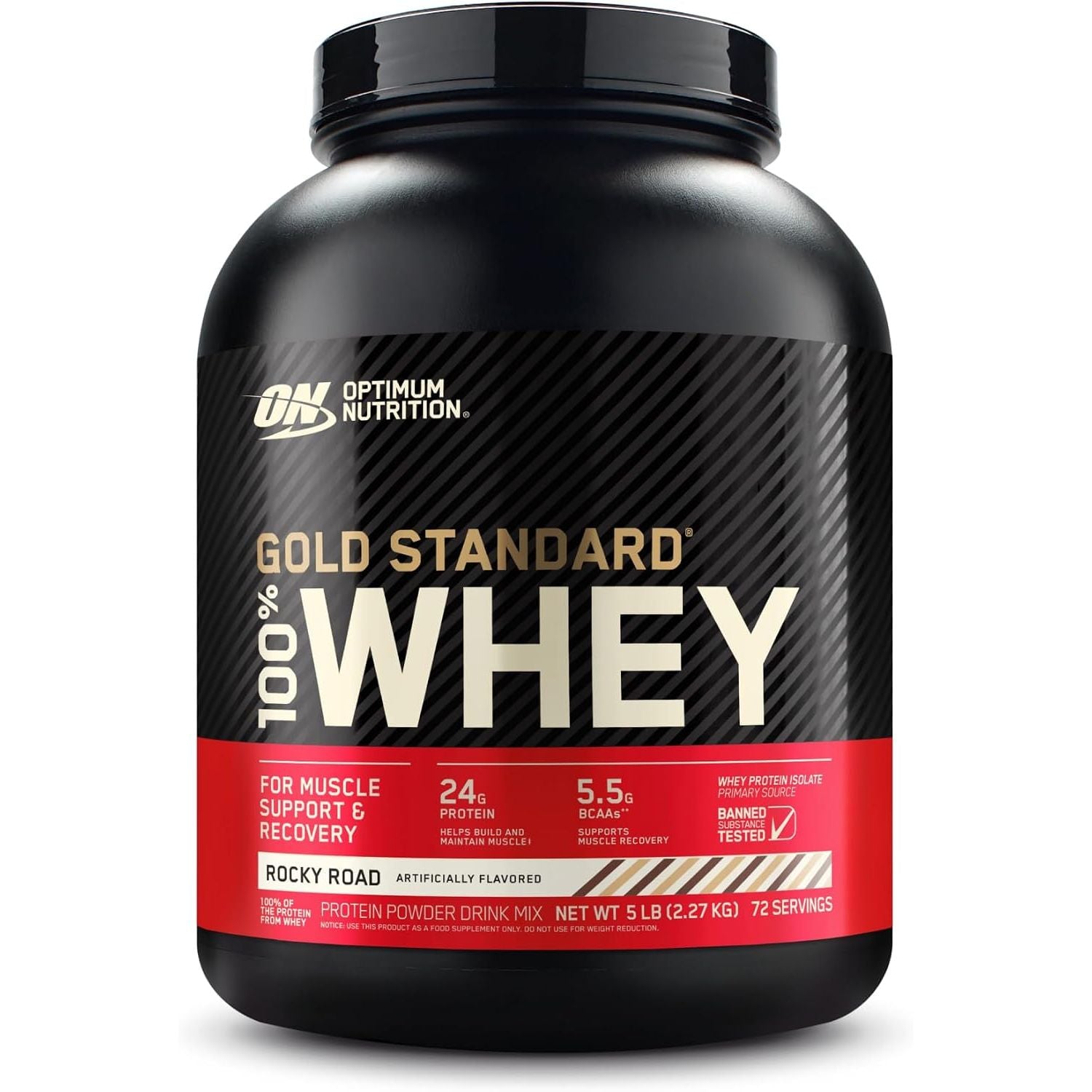 Optimum Nutrition Gold Standard 100% Whey Protein Powder, Vanilla Ice Cream, 2 Pound (Packaging May Vary) (Pack of 6)