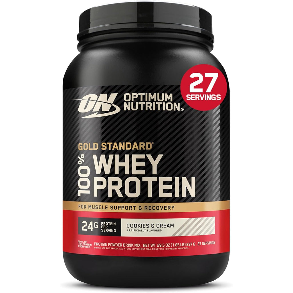 Optimum Nutrition Gold Standard 100% Whey Protein Powder, Vanilla Ice Cream, 2 Pound (Packaging May Vary) (Pack of 6)