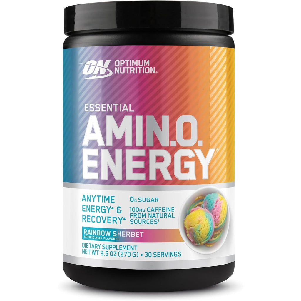 Optimum Nutrition Amino Energy - Pre Workout with Green Tea, BCAA, Amino Acids, Keto Friendly, Green Coffee Extract, Energy Powder - Blue Raspberry, 65 Servings (Packaging May Vary)