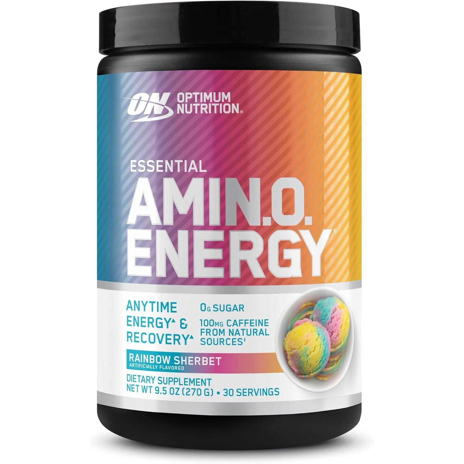 Optimum Nutrition Amino Energy - Pre Workout with Green Tea, BCAA, Amino Acids, Keto Friendly, Green Coffee Extract, Energy Powder - Blue Raspberry, 65 Servings (Packaging May Vary)