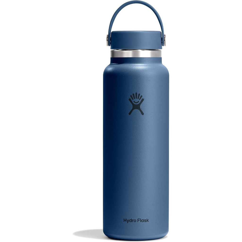 Hydro Flask Wasserflasche – isolierter Edelstahl – Weithals-Flex-Deckel, auslaufsicher, tropffrei und wiederbefüllbar, 590 ml Harbor Blue