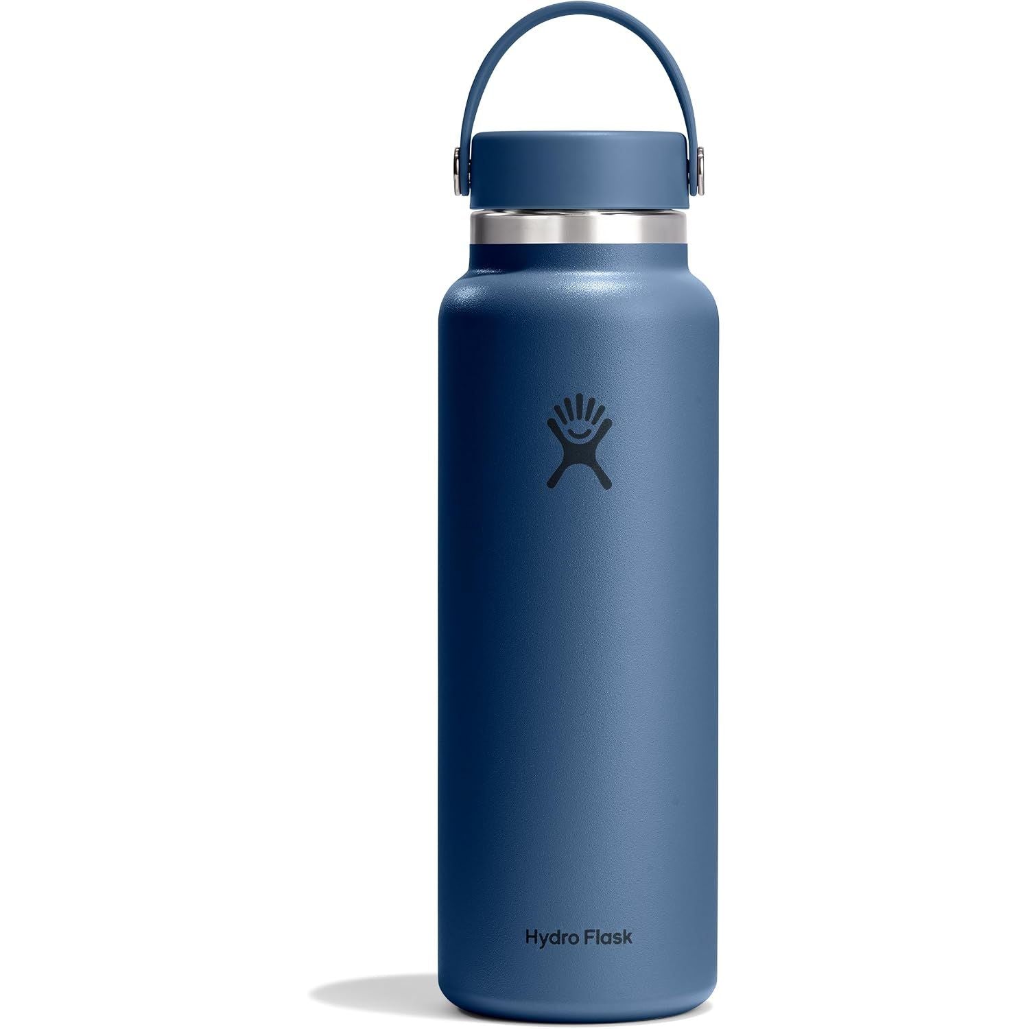 Hydro Flask Wasserflasche – isolierter Edelstahl – Weithals-Flex-Deckel, auslaufsicher, tropffrei und wiederbefüllbar, 590 ml Harbor Blue
