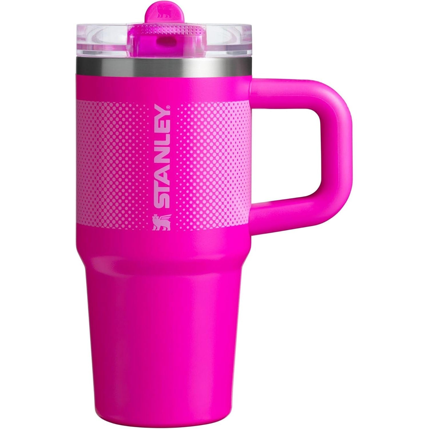 STANLEY Quencher ProTour Flip Straw Tumbler mit auslaufsicherem Deckel 1,2 Liter | Integrierter Strohhalm und Griff | Passt in Becherhalter für Reisen | Isolierter Edelstahlbecher | BPA-frei | Rosenquarz