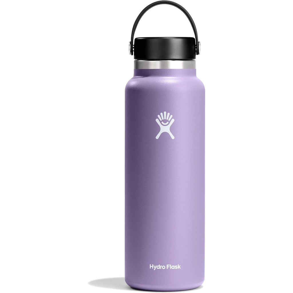 Hydro Flask Wasserflasche – isolierter Edelstahl – Weithals-Flex-Deckel, auslaufsicher, tropffrei und wiederbefüllbar, 590 ml Harbor Blue