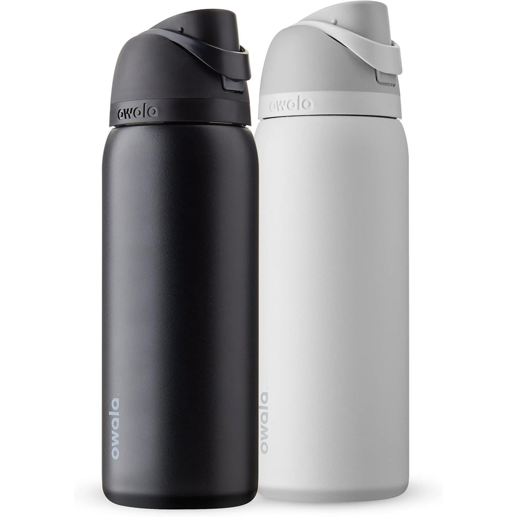 Owala FreeSip Isolierte Edelstahl-Trinkflaschen mit Strohhalm für Sport und Reisen, BPA-frei, 710 ml