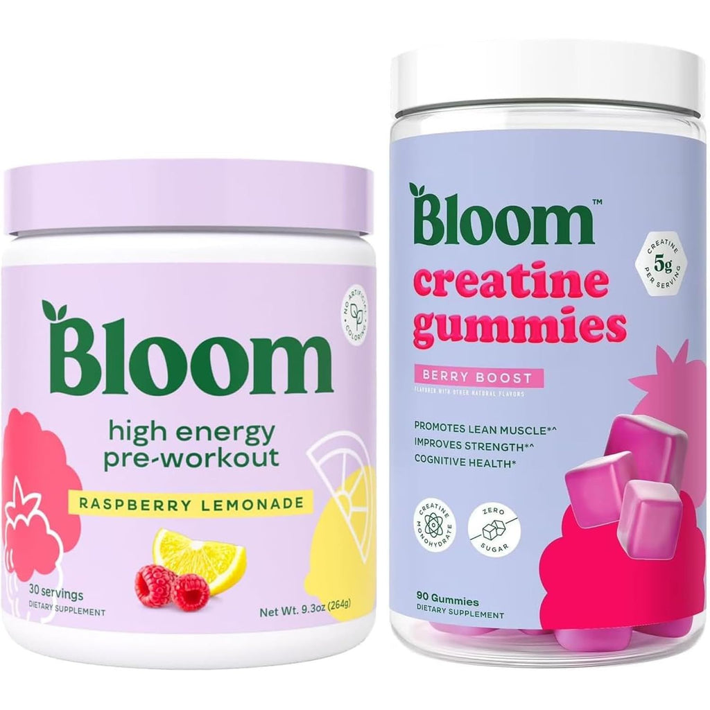 Bloom Pre Workout and Creatine Gummies Bundle