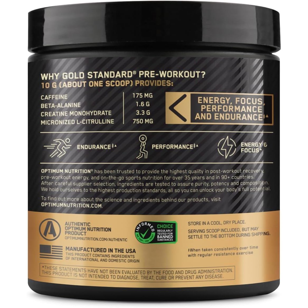 Optimum Nutrition Gold Standard Pre-Workout, Vitamin D for Immune Support, with Creatine, Beta-Alanine, and Caffeine for Energy, Keto Friendly, Blueberry Lemonade, 30 Servings, (Pack of 2)