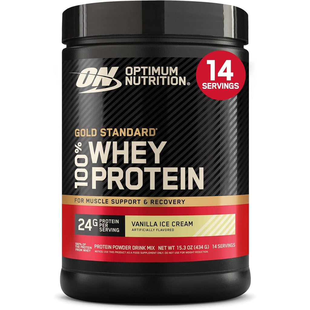 Optimum Nutrition Gold Standard 100% Whey Protein Powder, Vanilla Ice Cream, 2 Pound (Packaging May Vary) (Pack of 6)