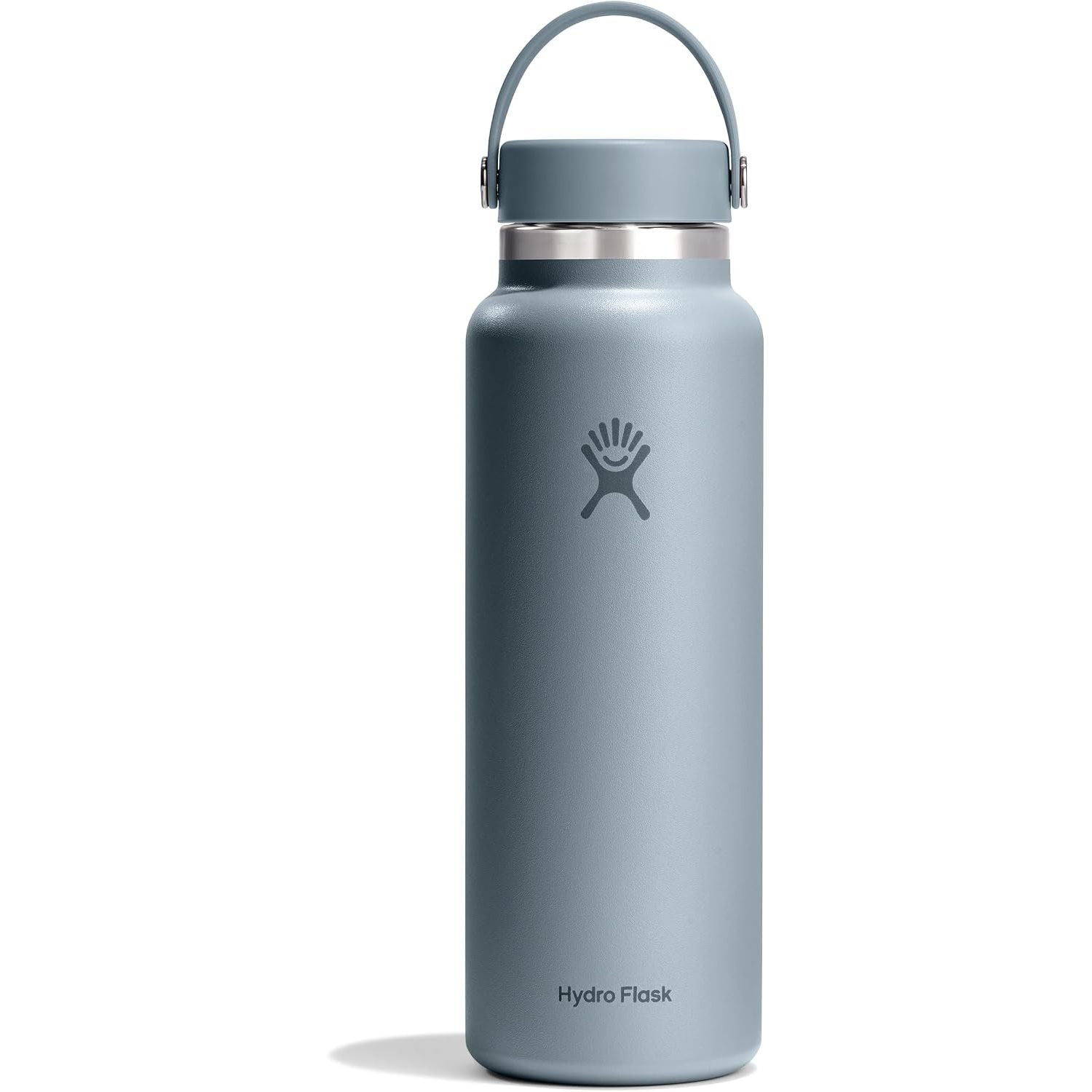 Hydro Flask Wasserflasche – isolierter Edelstahl – Weithals-Flex-Deckel, auslaufsicher, tropffrei und wiederbefüllbar, 590 ml Harbor Blue