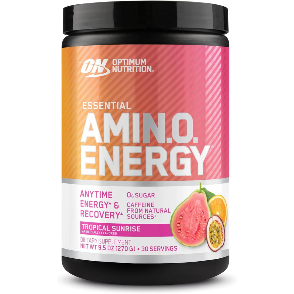 Optimum Nutrition Amino Energy - Pre Workout with Green Tea, BCAA, Amino Acids, Keto Friendly, Green Coffee Extract, Energy Powder - Blue Raspberry, 65 Servings (Packaging May Vary)