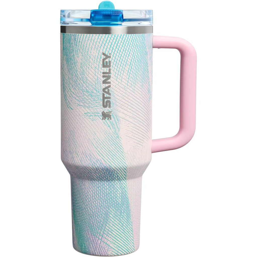 STANLEY Quencher ProTour Flip Straw Tumbler mit auslaufsicherem Deckel 1,2 Liter | Integrierter Strohhalm und Griff | Passt in Becherhalter für Reisen | Isolierter Edelstahlbecher | BPA-frei | Rosenquarz