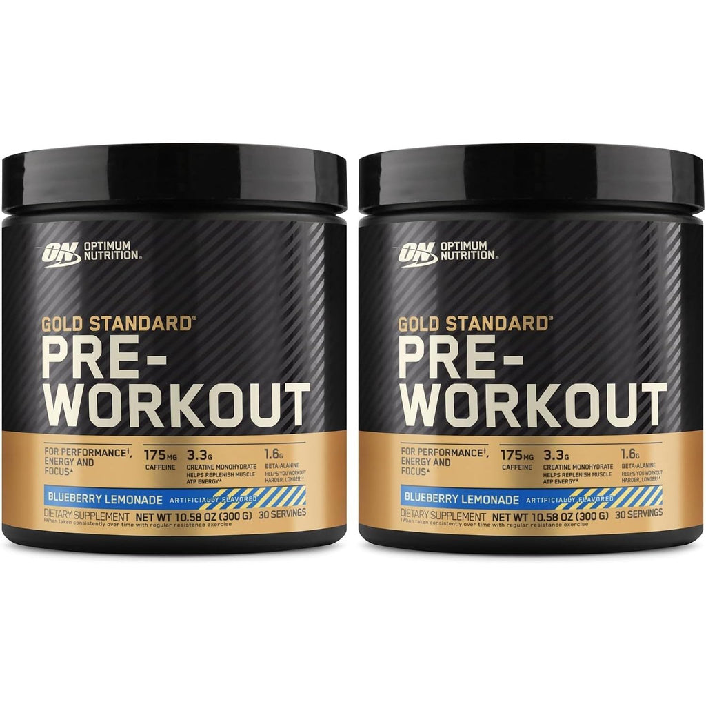 Optimum Nutrition Gold Standard Pre-Workout,Vitamin D for Immune Support,with Creatine,Beta-Alanine,and Caffeine for Energy,Keto Friendly,Watermelon Candy,30 Servings (Packaging May Vary),(Pack of 2)