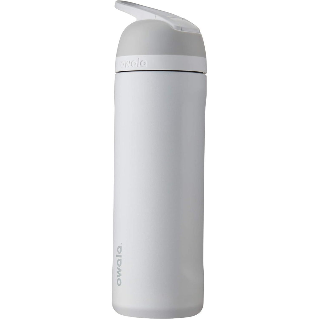 Owala Flip Isolierte Edelstahl-Wasserflasche mit Trinkhalm, BPA-freie Sport-Trinkflasche, ideal für unterwegs, 720 ml, Shy Marshmallow