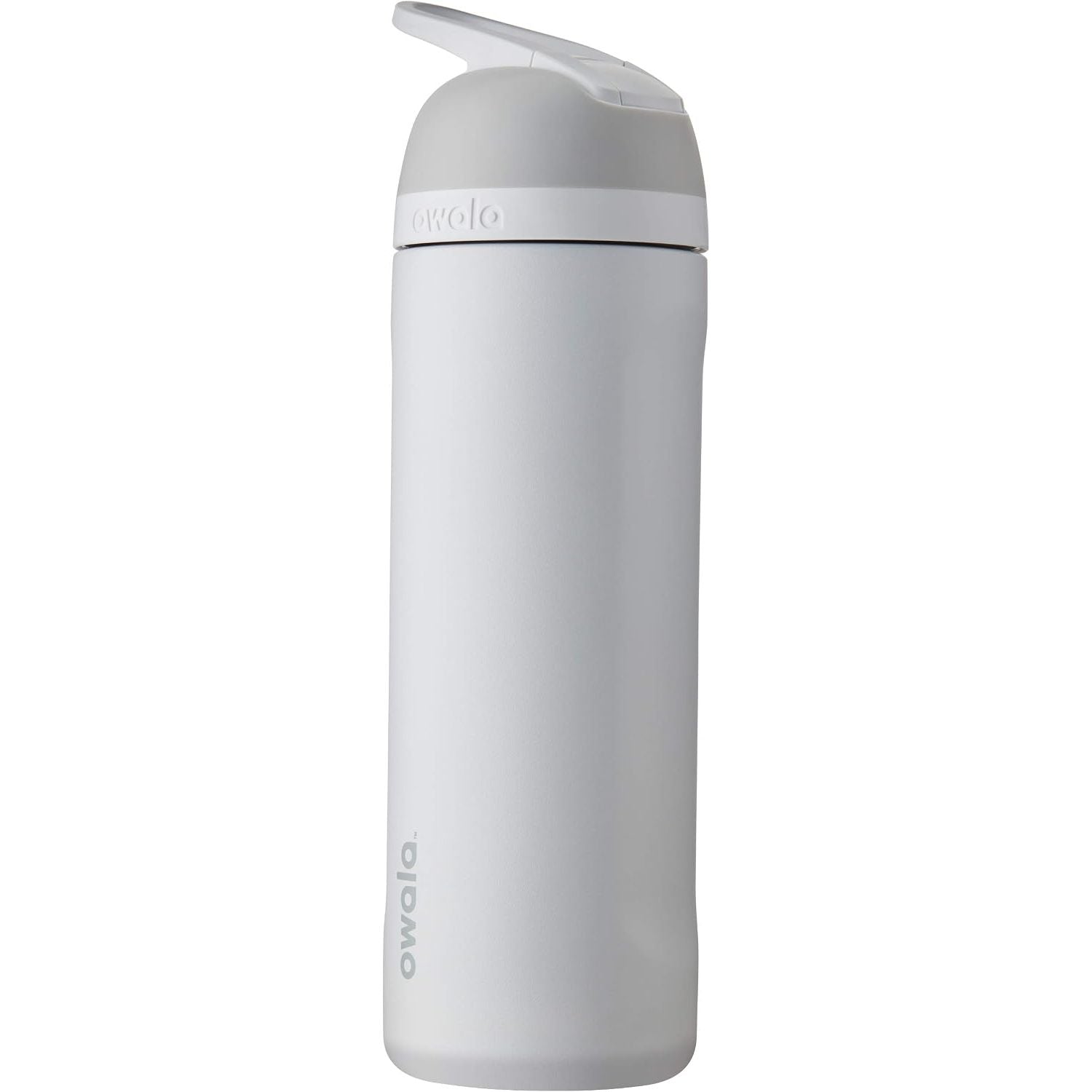 Owala Flip Isolierte Edelstahl-Wasserflasche mit Trinkhalm, BPA-freie Sport-Trinkflasche, ideal für unterwegs, 720 ml, Shy Marshmallow