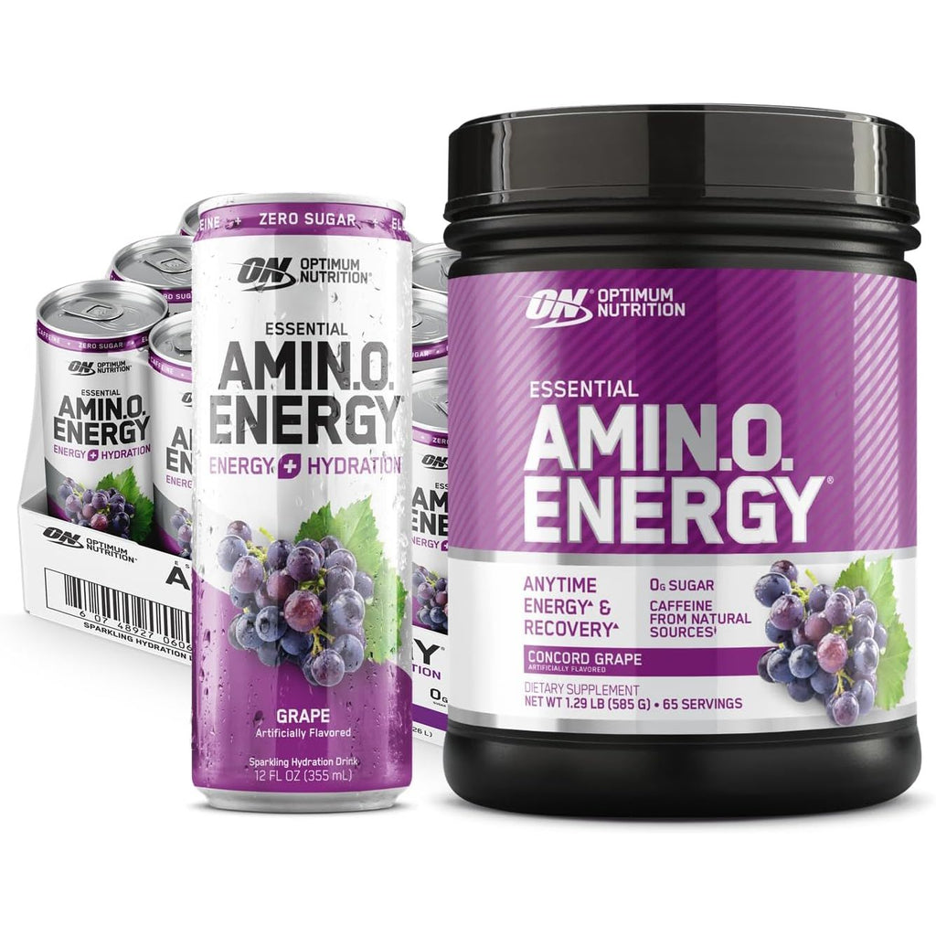 Optimum Nutrition Amino Energy - Pre Workout with Green Tea, BCAA, Amino Acids, Keto Friendly, Green Coffee Extract, Energy Powder - Blue Raspberry, 65 Servings (Packaging May Vary)