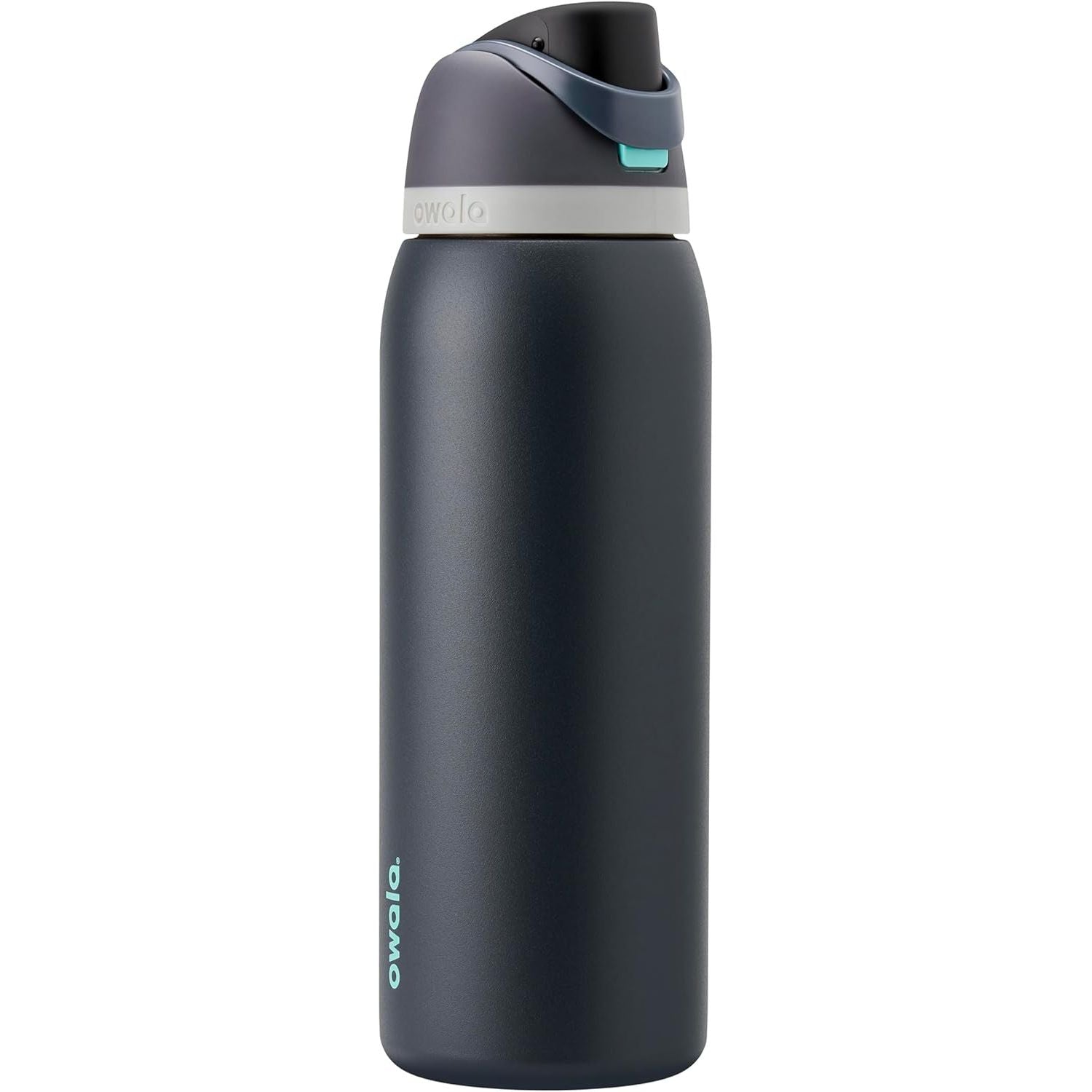 Owala FreeSip Isolierte Edelstahl-Wasserflasche mit Strohhalm für Sport und Reise, BPA-frei, 950 ml, Foggy Tide