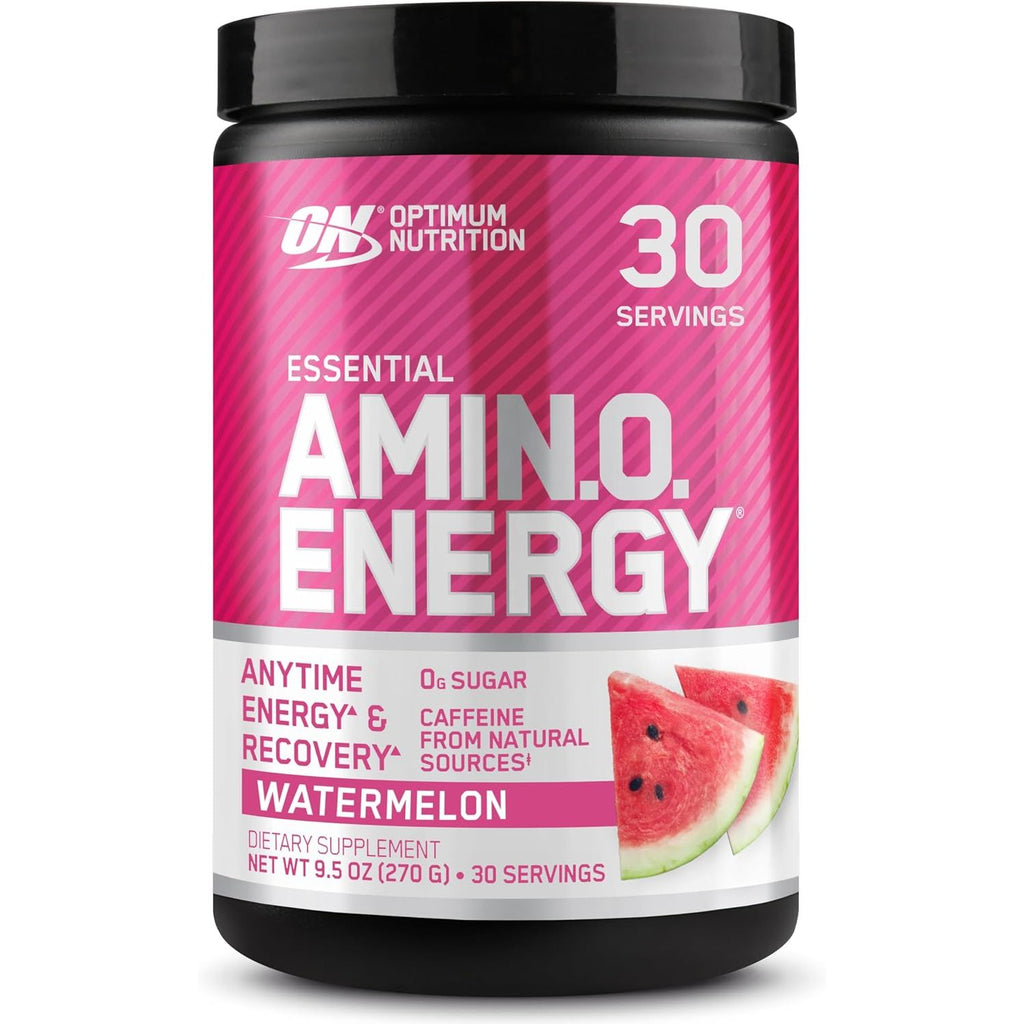Optimum Nutrition Amino Energy - Pre Workout with Green Tea, BCAA, Amino Acids, Keto Friendly, Green Coffee Extract, Energy Powder - Blue Raspberry, 65 Servings (Packaging May Vary)